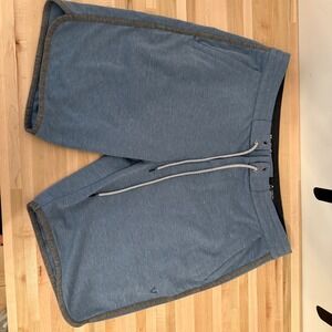 Vissla Men's L Blue Upcycled Poly Stretch‎ Lounge Casual Shorts